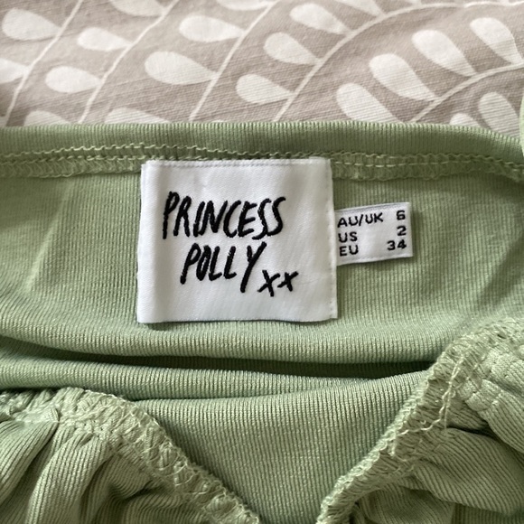 Cute sage green Princess Polly dress (model is 5’5) (only worn once) - Picture 3 of 4